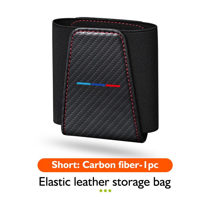 Car Seat Side Interior Storage Pocket Leather Organizer Bag Phone Net Pocket Holder For BMW E91 E92 E93 E60 F10 F30 E39 E36 E87
