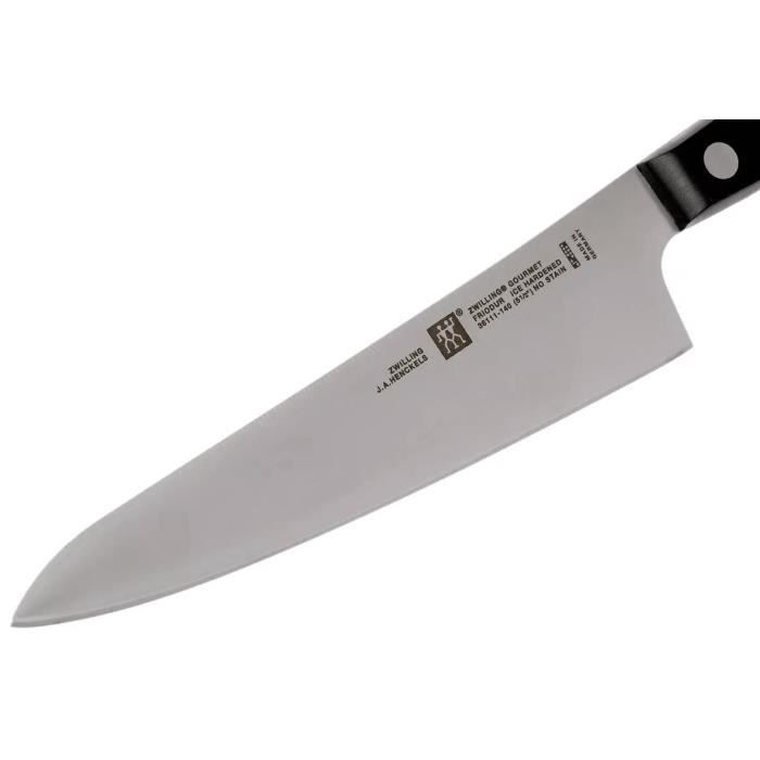 Couteau de Chef Compact - ZWILLING - Gourmet - 14 cm - Acier Inoxydable - Lame FRIODUR®