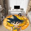 1pc Goku Lakers Office Round Area Rug, Indoor Mat Suitable For Office, Bedroom Living Room Home Decor, Room Deco,  Offic a0926214