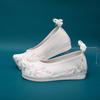 Вышитые туфли обувь ханьфу старинная старинная одежда с внутренними увеличивающими рост одинарными туфлями