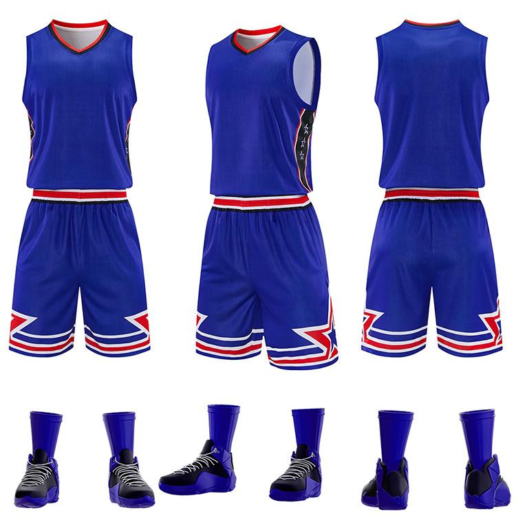 New American Basketball Jersey Sports Suit Men'S And Women'S College Student Training Jersey Team Game High-End Jersey Summer