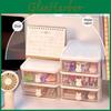Drawer Desk Plastic Box Storage Organizer Clear Multilayer Desktop Storage Box With Bunny Handles Large Capacity Office Supplies