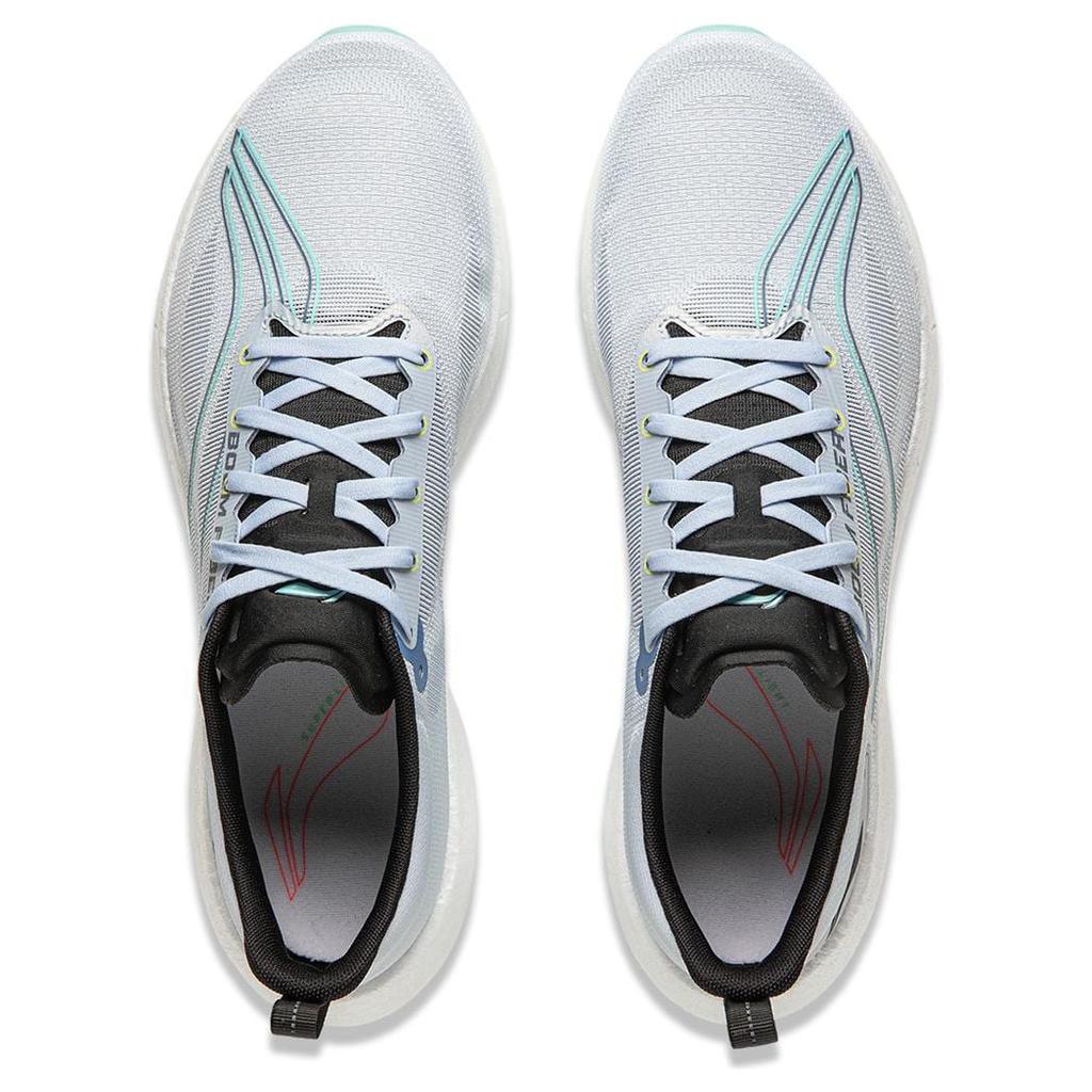 Li Ning Super Light 21 Амортизирующие Нескользящие Низкие Беговые Кроссовки Мужские Облачно-голубые ARBU001-35