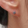 Less Is More 14K Gold Blue Flower Earring & Piercing