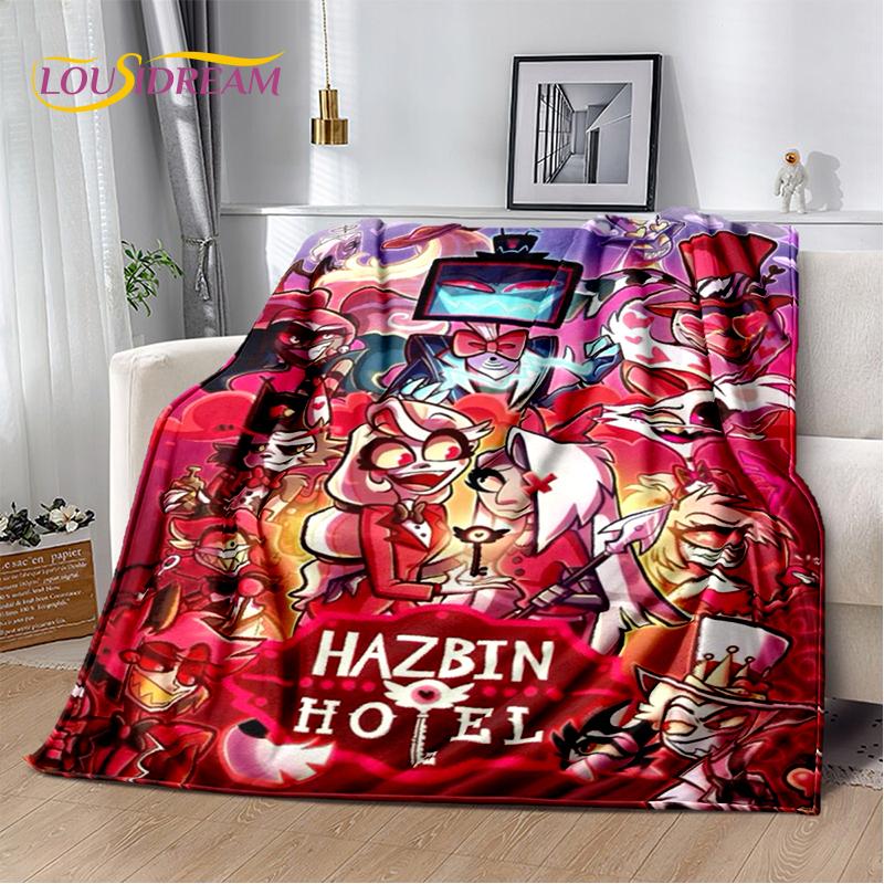 2025 H-Hazbin Hotel Чарли Мультяшное Мягкое Одеяло, Мягкий Плед для Дома Спальни Кровати Дивана Пикника Путешествия Покрывало Детский Подарок
