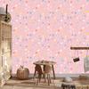 Love Wallpaper Powder Pink and Coral 50x1000