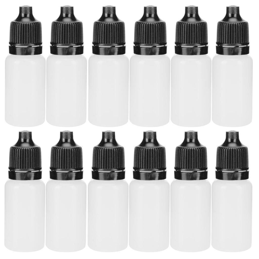 50Pcs 5ml Empty Dropper Bottles Squeezable Eye Liquid Bottle Container with Lids Plugs