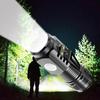 LED Strong Light Flashlight Rechargeable Multi Functional for Long Range Portable Outdoor Home Mini Flashlight Cap Clip Light with Side Light