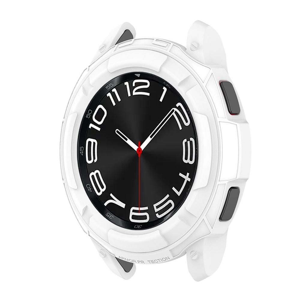 Защитный чехол-бампер для Samsung Galaxy Watch 6 Classic 43мм 47мм, мягкий полый TPU каркас, двухслойный, защита от падений