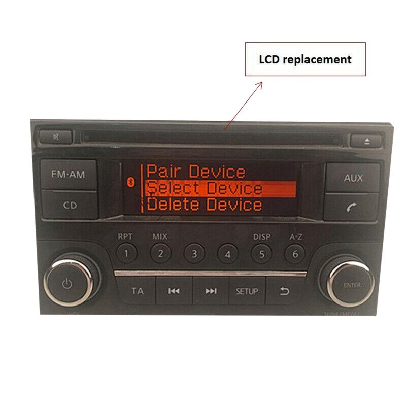 CD-проигрыватель FM-радио Пиксельный сменный ЖК-дисплей для Nissan Juke Qashqai X-Trail Frontier Note Navara Suzuki Equator