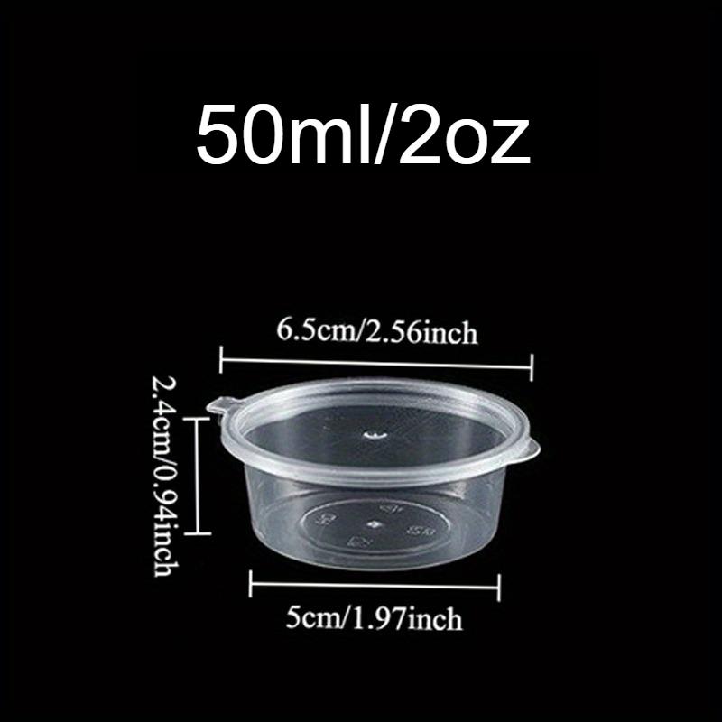 20/50/100PCS Disposable Sauce Cup with Lids Leak-Proof Packaging Containers Portable Salad Dressings Seasoning Takeaway Box