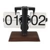 Flip Desk Clock Retro Large Number Mechanical Automatic Flip Clock for Living Room Home Office