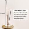 5 In 1 Incense Burner Palo Santo Holder Sage Holder Incense Holder for Incense Sticks/Coil Incense/Incense Cones and Brass Ash Catcher