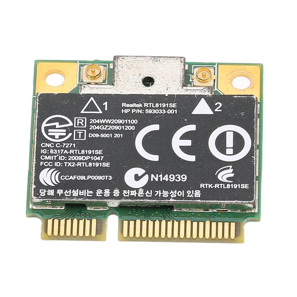 Мини-карта WLAN PCI E Прочный текстолит 2,4 ГГц 150 Мбит/с Стабильная беспроводная сетевая карта для компьютера