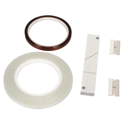 Splicing Block Kit, 1/4" 10" Aluminum Tape Splicing Set for Revoxsonido Opening Reel-to-Reel Cassettes, Includes 1 Roll of Splicing Tape and Leader Ta