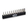 T-Type Torx Bit Set (Tamper-Resistant) BTTH12S Bit Insert, 12-Piece Set