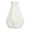Flower Vase Geometric Minimalist Style Ceramic Look Plastic Vase for Living Room Table