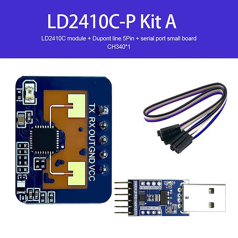 Hlk-Ld2410 5V Mini High Sensitivity 24Ghz Human Presence Status Sensor Radar Module Consumer Electronic