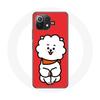 Case for Xiaomi Mi 11 Lite BTS Bangtan Boys BT21 RJ by Jin Red Background