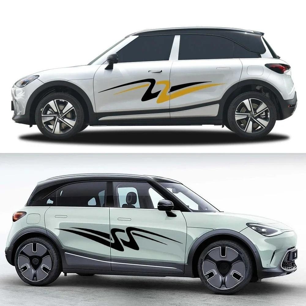 Боковые наклейки на двери автомобиля Виниловая пленка Декаль для Mercedes Benz Smart Fortwo Forfour 453 451 Аксессуары для стайлинга кузова автомобиля