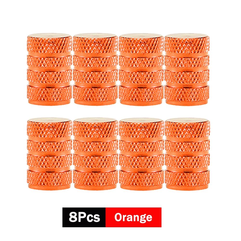 DSYCAR 8Pcs Car Tire Valve Stems Cap Tire Valve Cap Aluminum Car Dustproof Wheel Stem Air Valve Caps