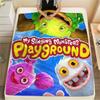 1 шт. Фланелевое одеяло с принтом My Singing Monsters, Высокое качество, Для всех сезонов, Декор для дома, Тепло и уют, Идеально для рождественских подарков