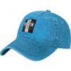 Lion of Judah Cross Baseball Cap Washed Denim Dad Hat Sun Protection Adjustable for Unisex
