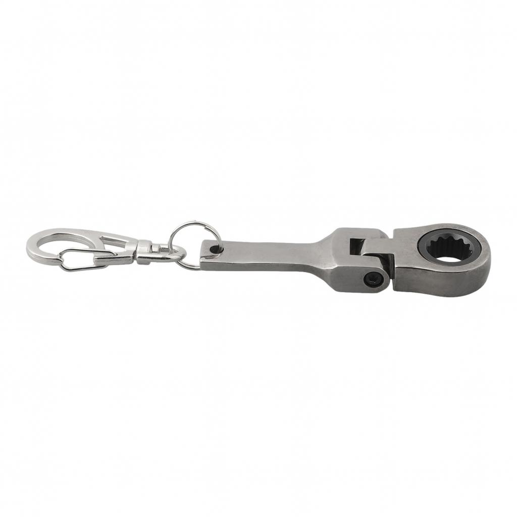 Key Chain Portable Wrench Mm Ratchet Spanner Movable Ratchet Wrench