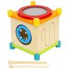 Edutē I'M Toy Melody Cube Развивающая игрушка Деревянная игрушка Музыкальный инструмент Барабан Подарок на день рождения 1 год 2 года