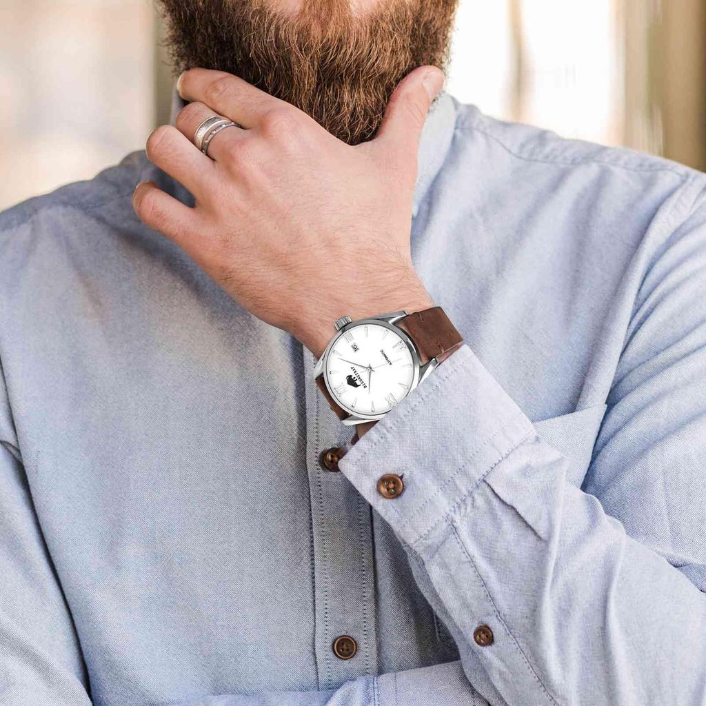 20 мм Кожаный ремешок для часов Crazy Horse, Замена, Винтажный, Быстросъемный, Бордово-коричневый с черной пряжкой [BISONSTRAP] Ремешок, Стиль, Выпуск,