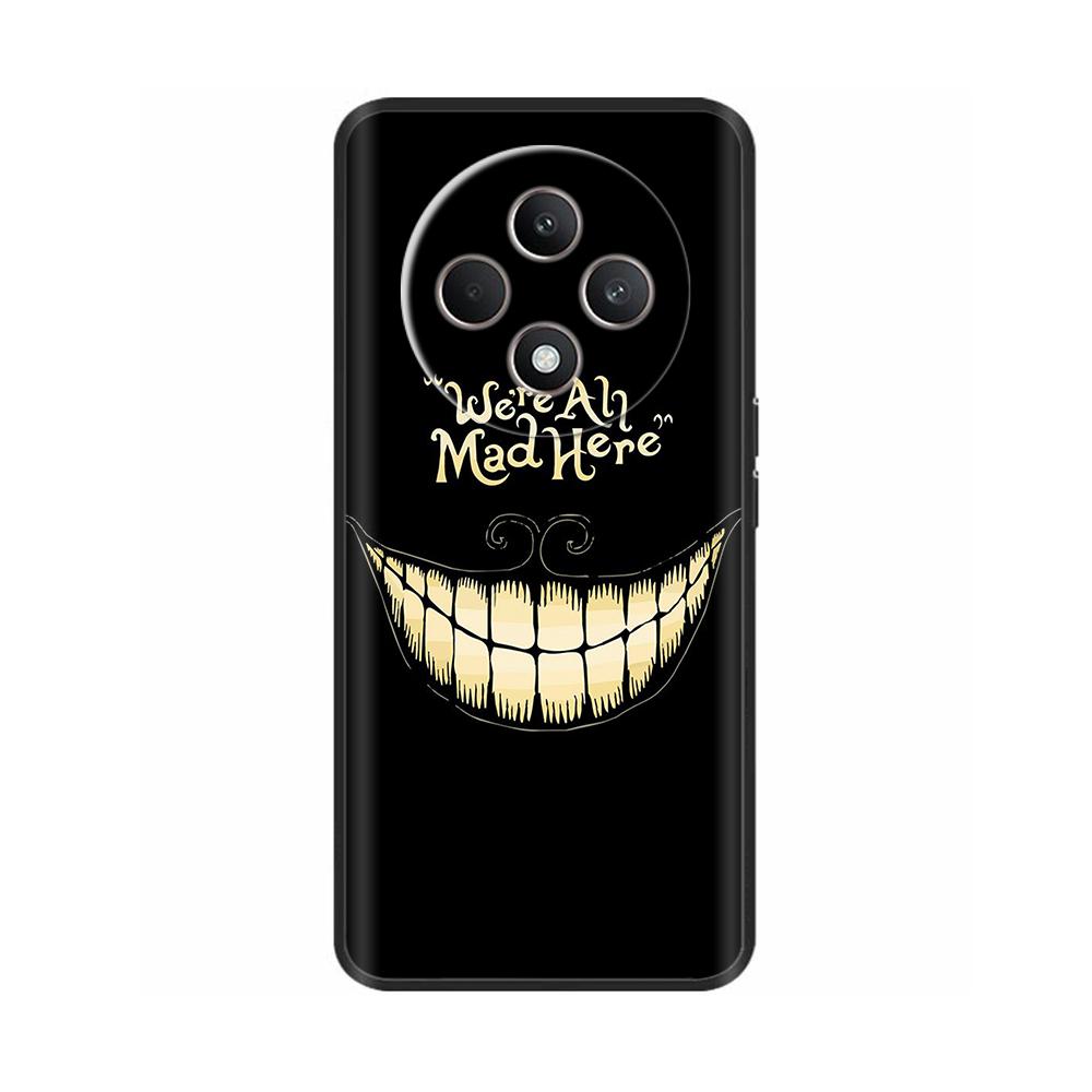 Чехол для Oppo Reno 12F 4G Reno12 F 5G, противоударный чехол, милые расписные мягкие черные силиконовые чехлы для телефона для OPPO Reno12F 4G 5G Coque
