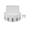 Downspout Adapter Plastic Drain Adapter Replacement Downpipe Converter Connector with Screws White
