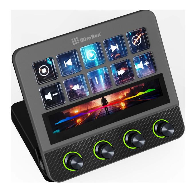 Stream Dock Pro N4 Визуально настраиваемая клавиатура с четырьмя поворотными ручками
