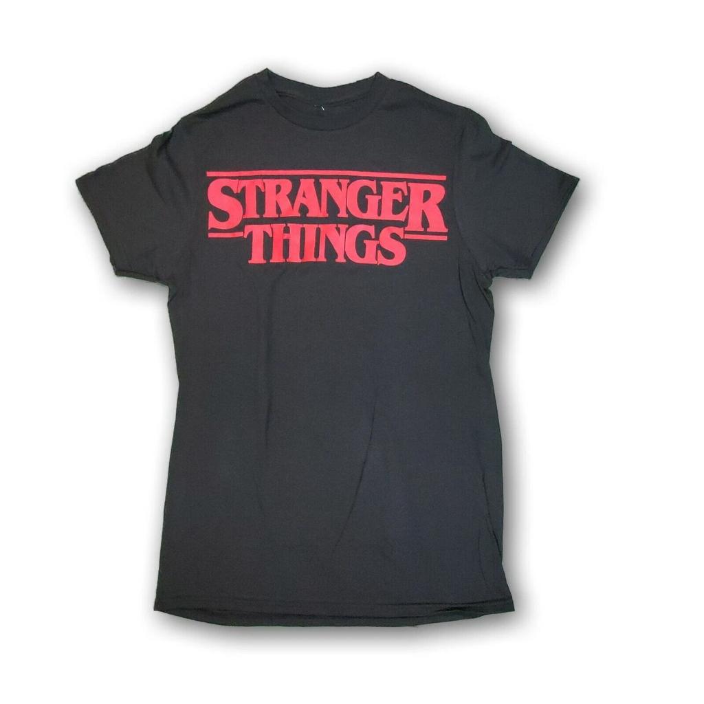 Черная футболка с коротким рукавом для взрослых мужчин Netflix Stranger Things