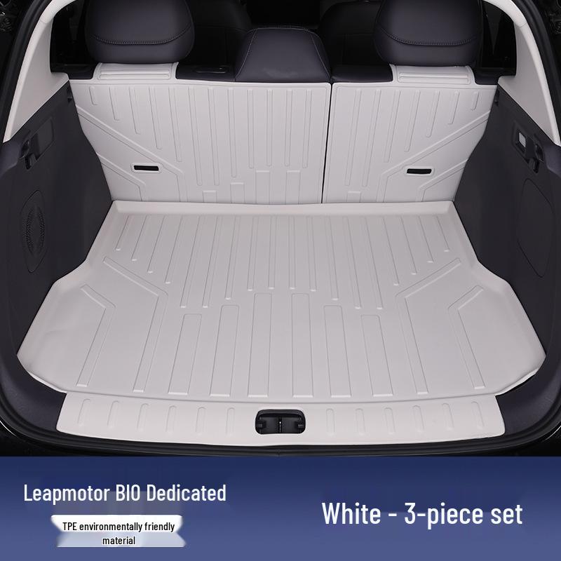 Коврики в салон и багажник Leapmotor B10 из ТПЭ: Полное покрытие, Устойчивость к грязи и износу, Легко чистить, Подходит для 25 моделей, Цвет оригинального автомобиля.