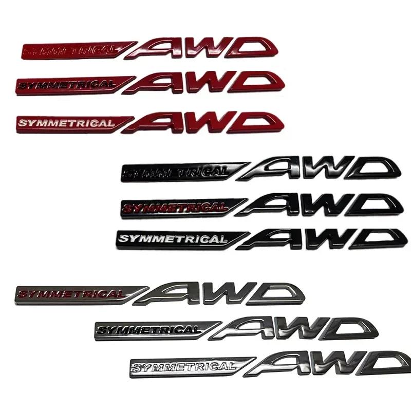 Car Badge Letter Sticker Trunk Emblem for Subaru BRZ SYMMETRICAL AWD Logo WRX Forester XV Outback Impreza Y8