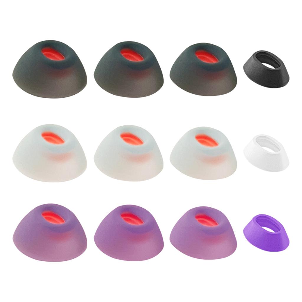 Silicone Ear Tips Earbud Covers for JBL Tune Flex True Wireless Earbuds Comfort Fit Replacement Eartips