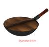 Чугунная сковорода Wok Home без покрытия с ручным антипригарным покрытием, круглое дно, индукционная плита, газовая плита, сковорода Wok, антипригарная сковорода для готовки