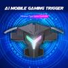 A1 Mobile Gaming RGB Lighting Vibration Trigger Professional Type Aim Shooting Game Controller
