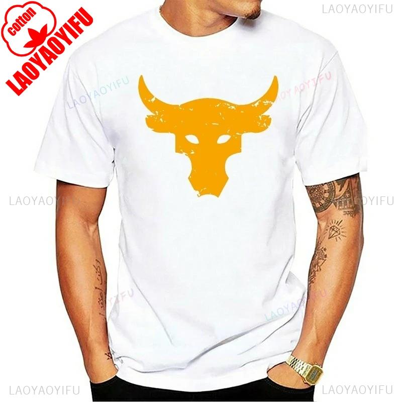 Women Men Cotton T Shirt Brahma Bull The Rock Project Gym TShirt Casual Fashion Streetwear Ropa Hombre Camisetas De Mujer Custom
