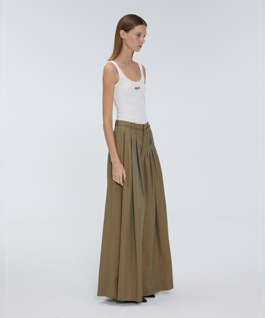 Meuameu Wide Pin Tuck Pants