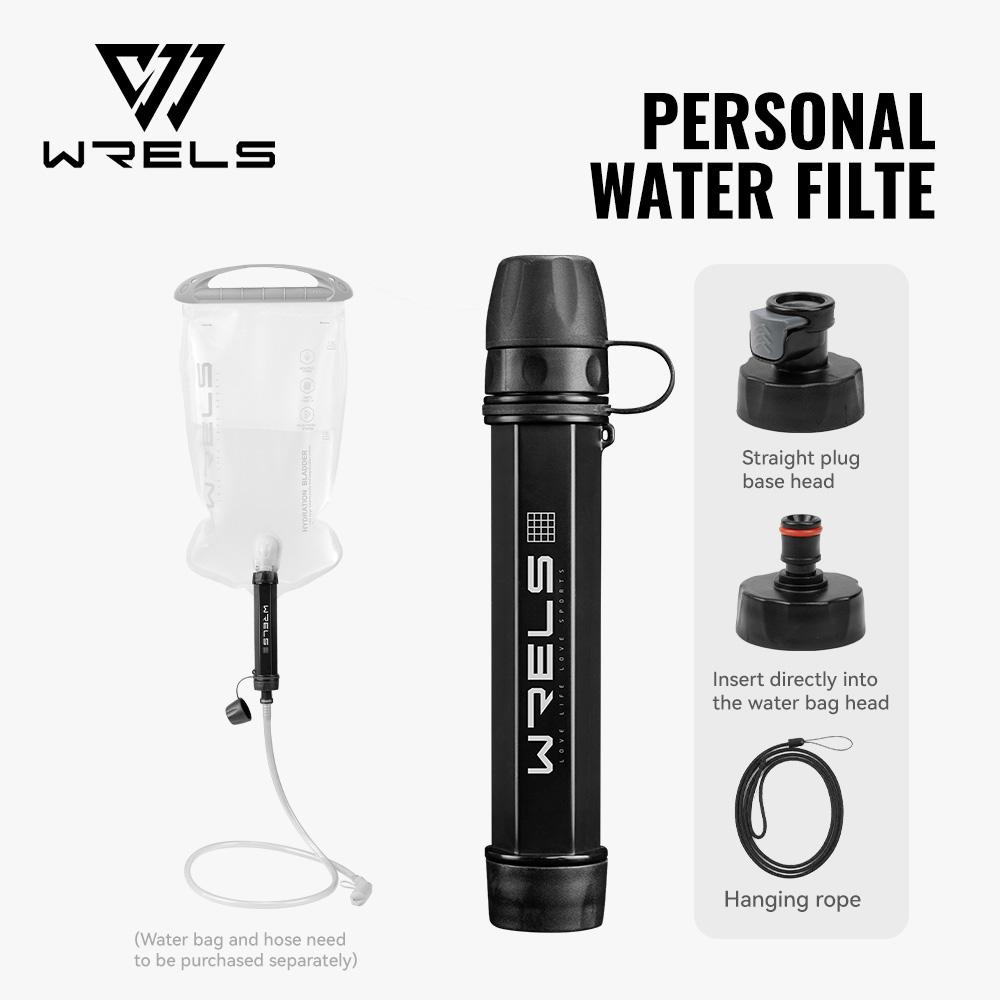 WRELS Портативный уличный фильтр-очиститель воды из углеродного волокна для туризма, кемпинга, аварийного выживания