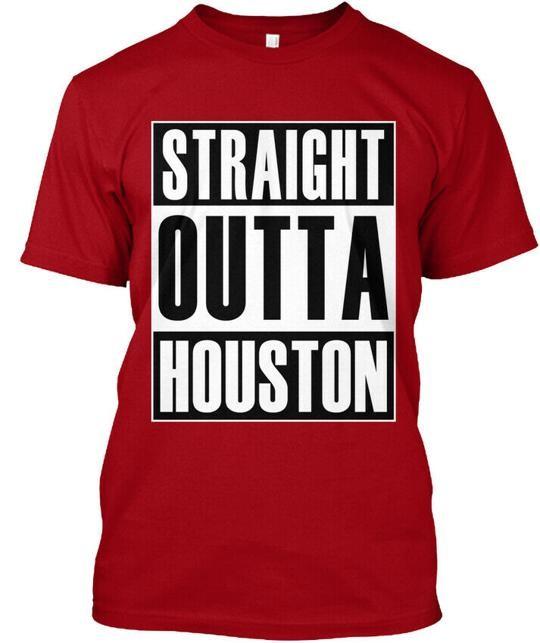 Straight Outta Houston T-Shirt Made in the USA Size S to 5XL