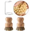 User Friendly Wood Cleaning Brushes Dish Scrubber for Dishes and Vegetables with Durability Coconut Fiber Bristles