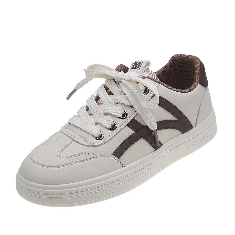 Fashion Little White Shoes Women's Casual Versatile Spring 2025 Korean Version Flat Baseplate Shoes Women's Sports Shoes Ins Breathable