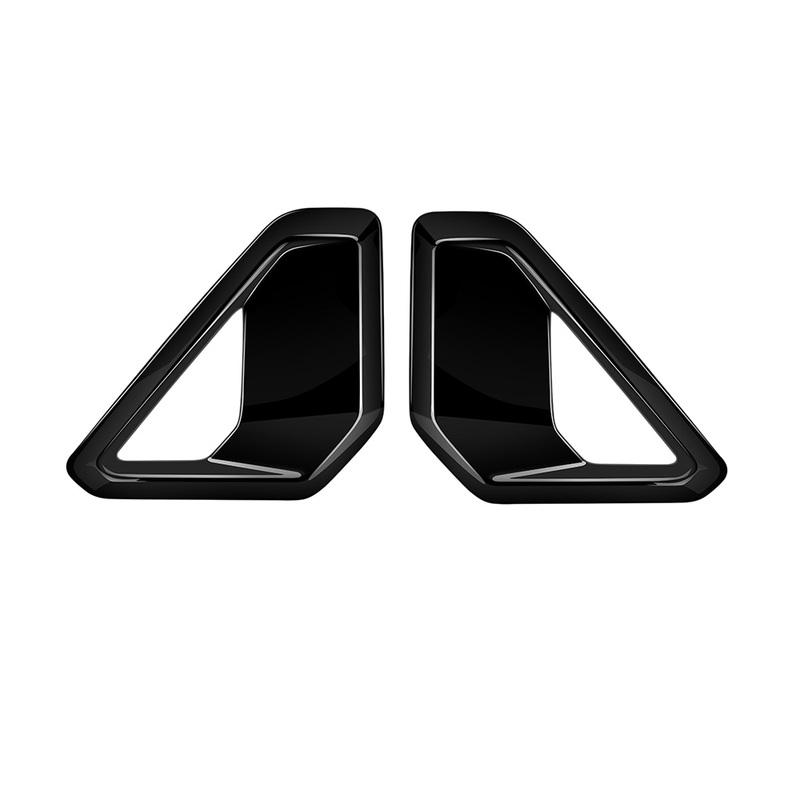 Auto parts  Fog Lamp Grille Foglight Sticker Front Bumper Fog Light Cover For Hyundai KONA 2024 2025 ABS Carbon Fiber