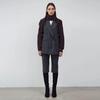 SLEEVE KNIT MUFFLER - BROWN