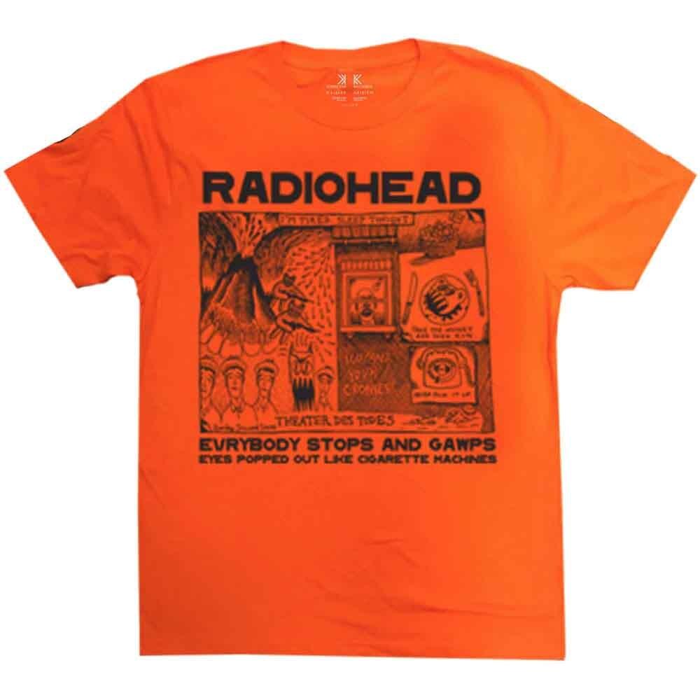 Футболка Radiohead Gawps Оранжевая Новая Унисекс Футболка