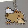 Kapibala милый кулон акриловые ключи аксессуары мультяшные брелоки с капибарой