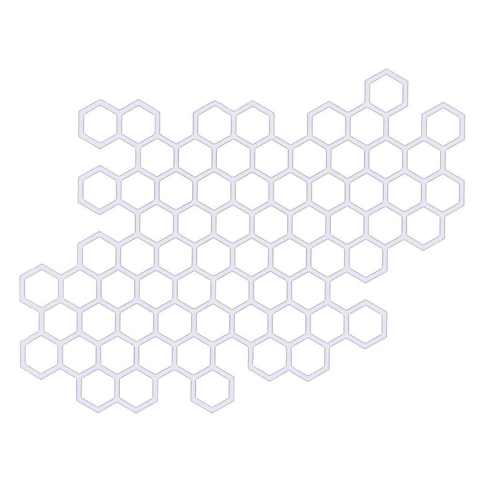 Dust-proof Bumper Helmet Ornament Motorcycle Decorative Sticker Reflection Honeycomb Decals